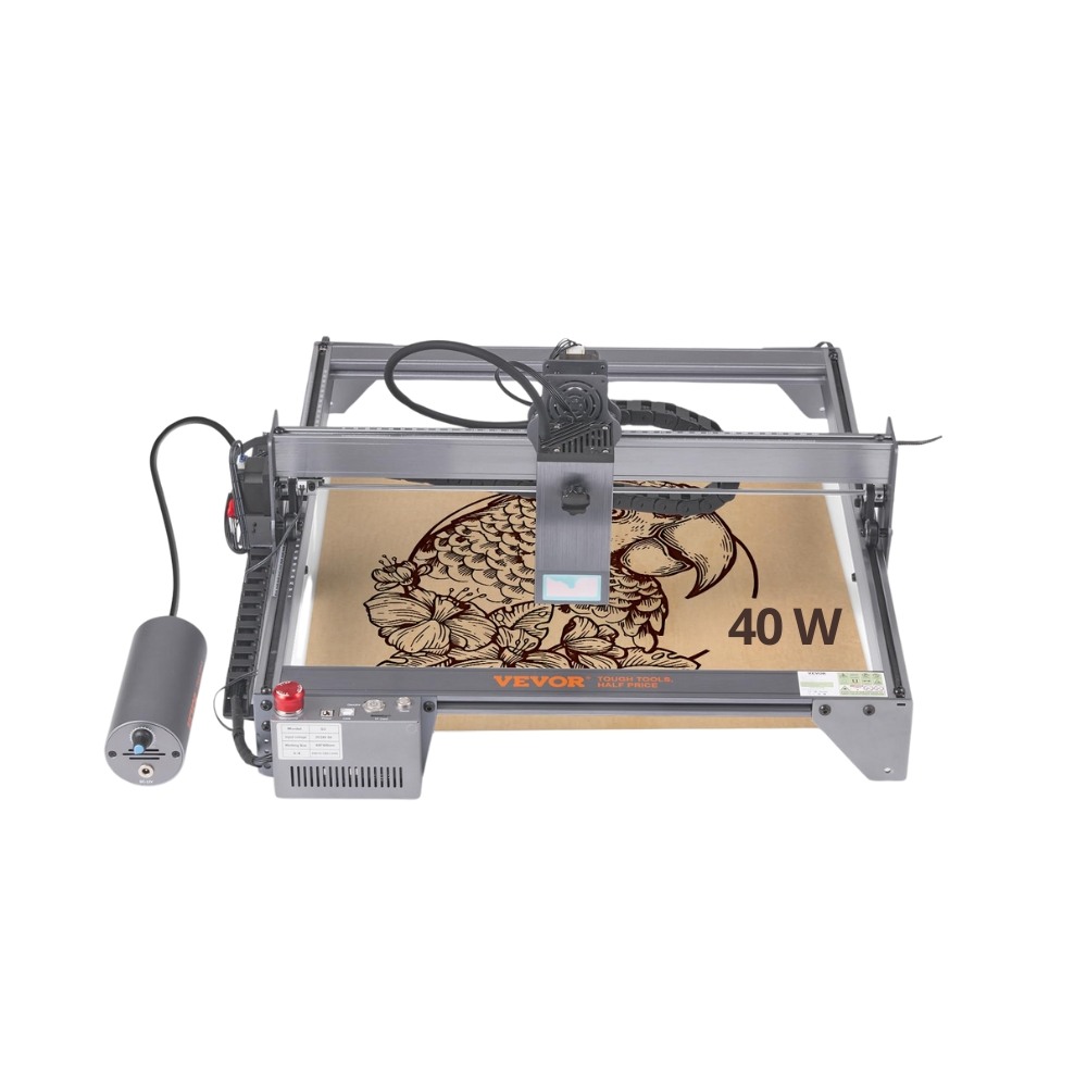 Grabadora láser de 40W en uso