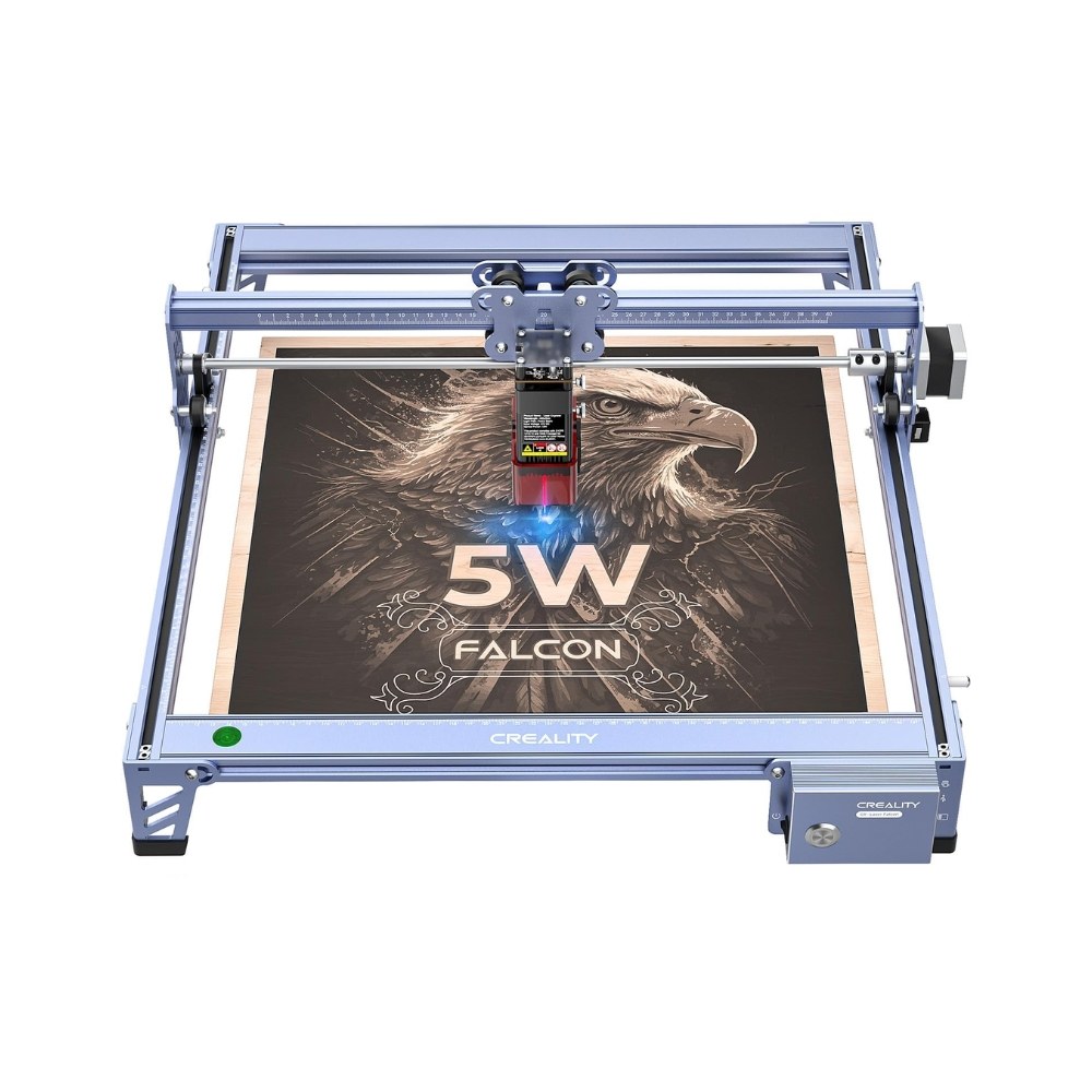 Grabadora láser de 5W en uso