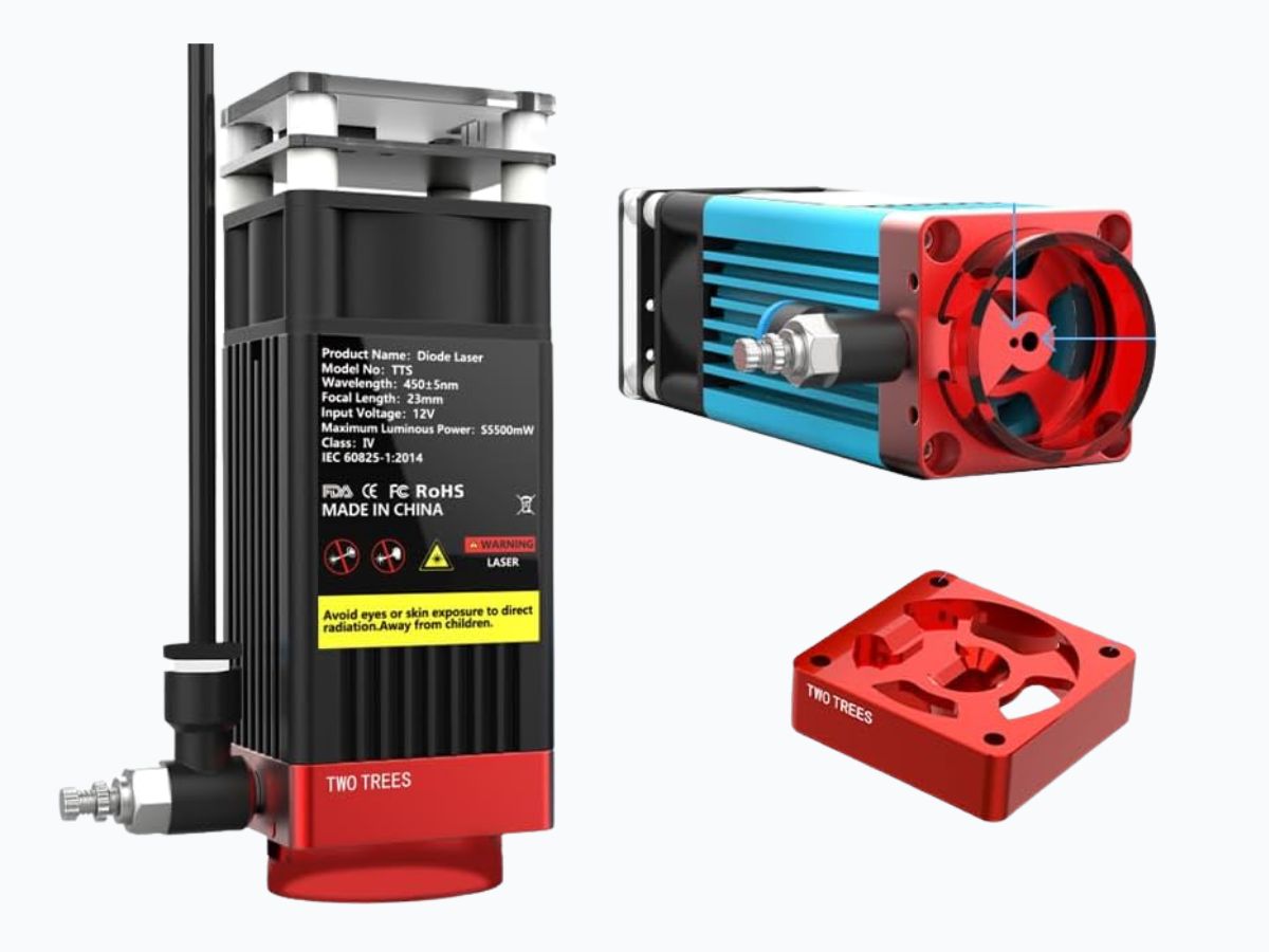 Asistencia de aire silenciosa twotrees en detalle