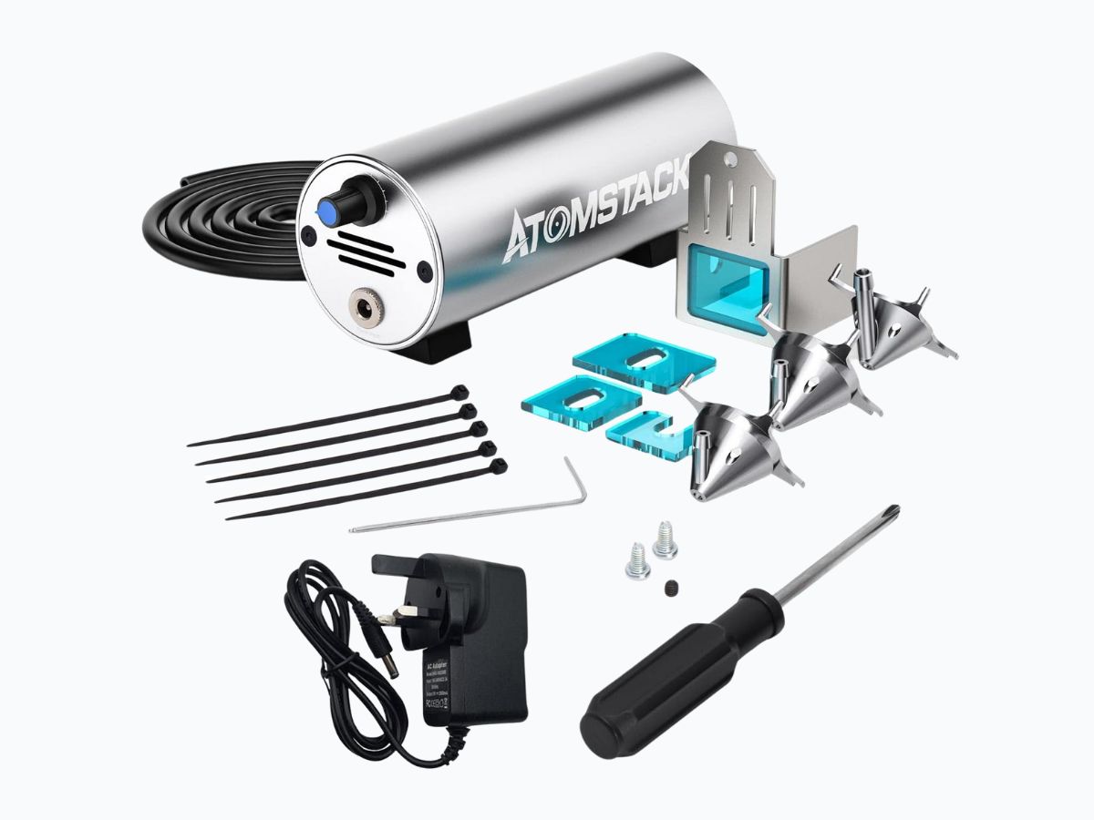 Atomstack kit de bomba de aire en detalle