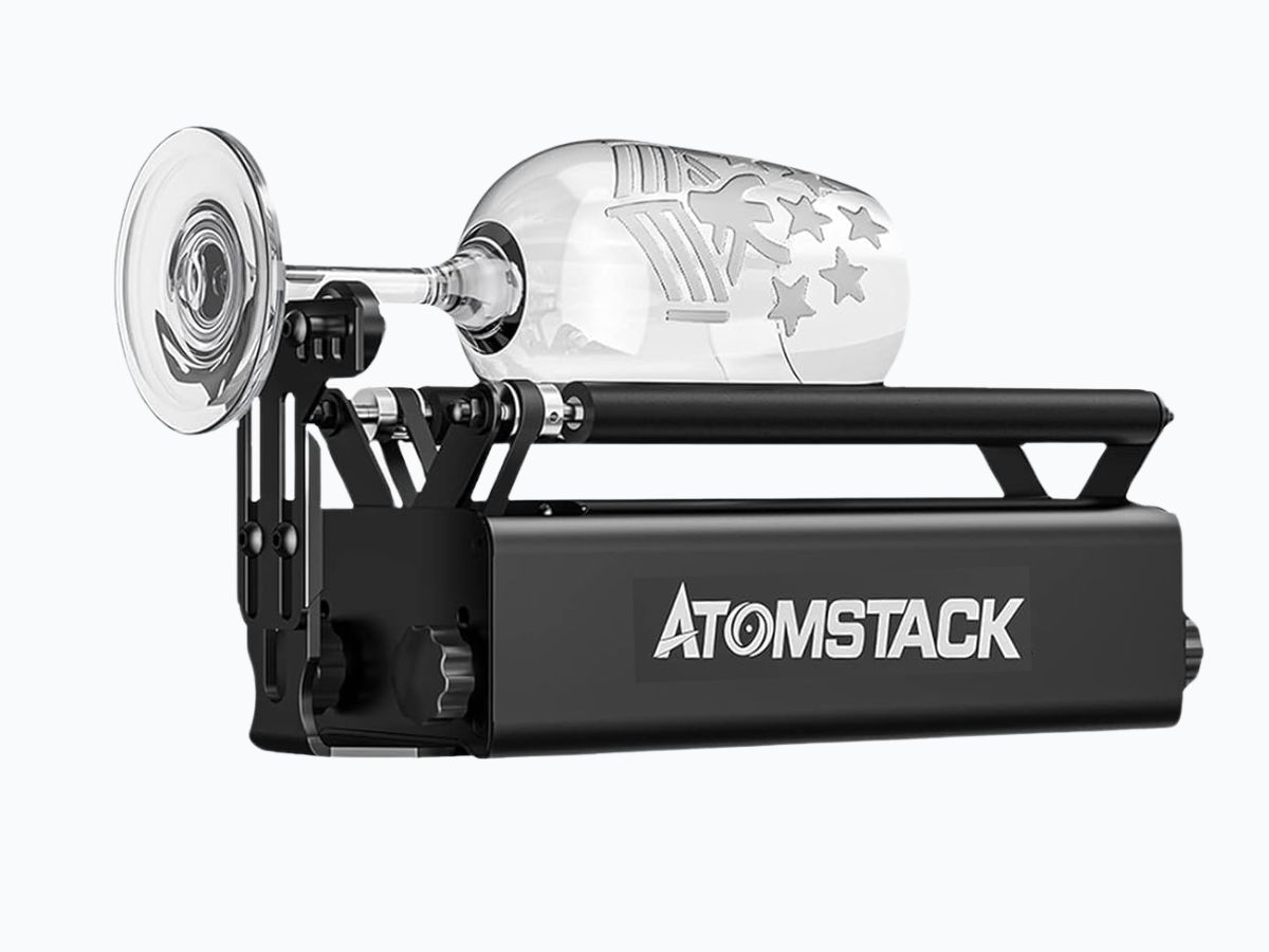 Elevador giratorio r3 pro atomstack en detalle