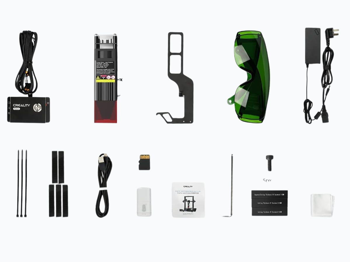 Kit de modulo de grabado laser 5w creality en detalle