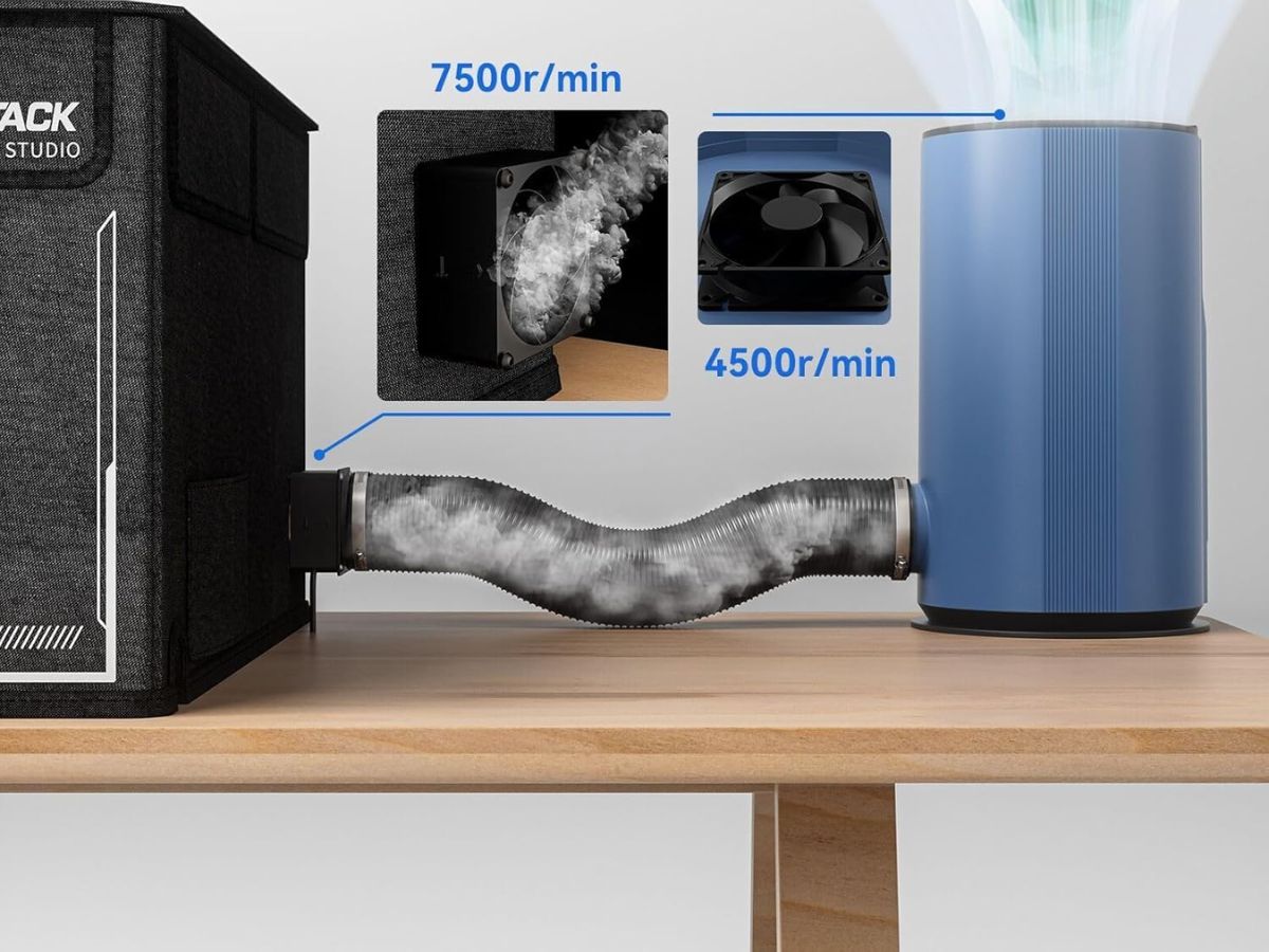 Purificador de aire d2 atomstack maker en detalle