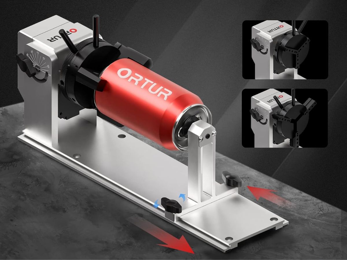 Rotario laser para ortur laser m3 en detalle