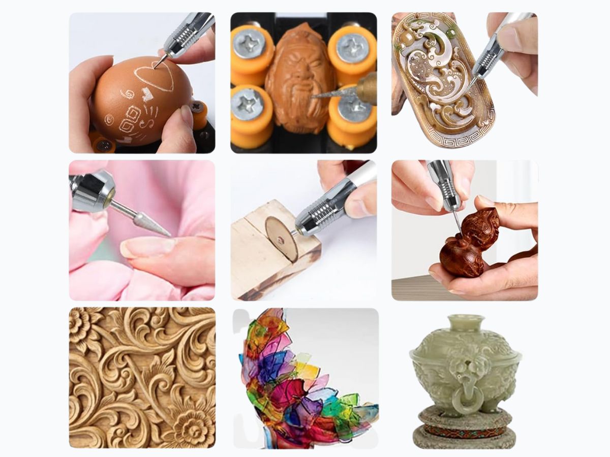 Airminty grabador de pluma en detalle