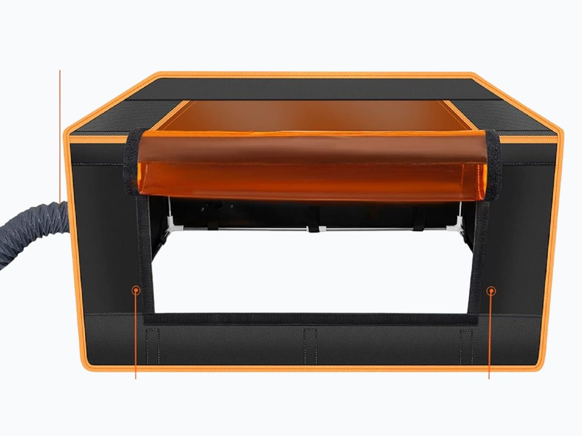 Caja protectora para cortadora laser twotrees en detalle