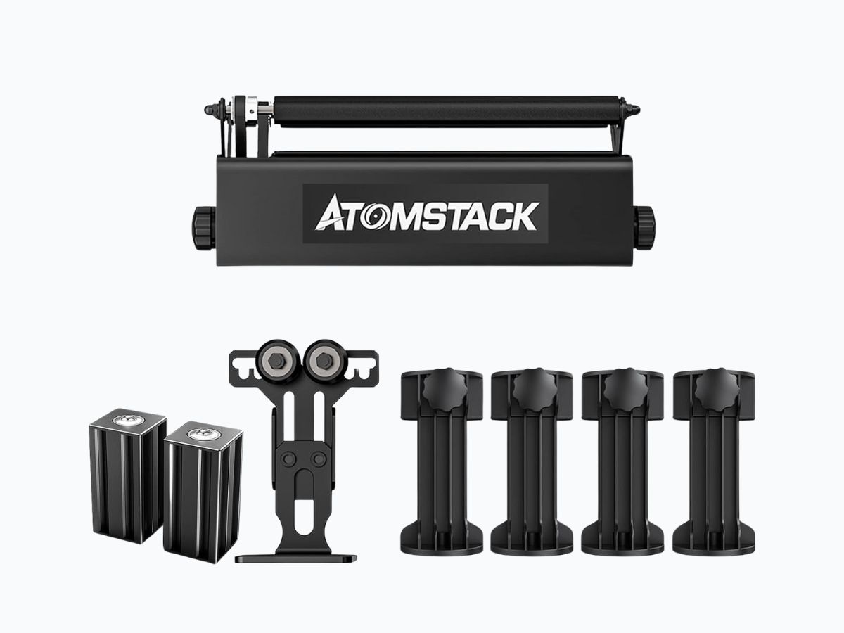 Elevador giratorio r3 pro atomstack en detalle