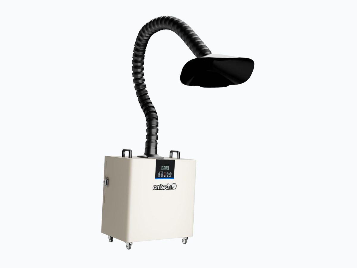 Omtech extractor de humos en detalle