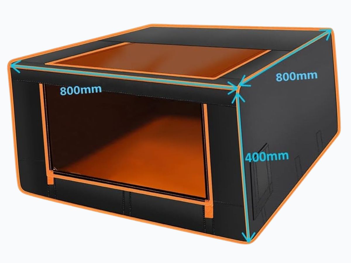 Caja protectora para cortadora laser twotrees en detalle