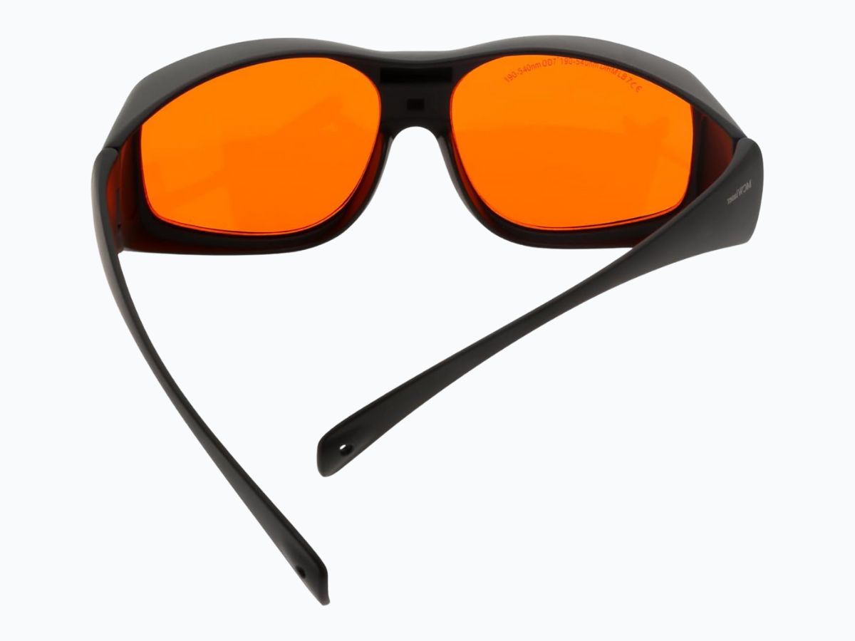 Gafas de proteccion seguridad laser od7 en detalle