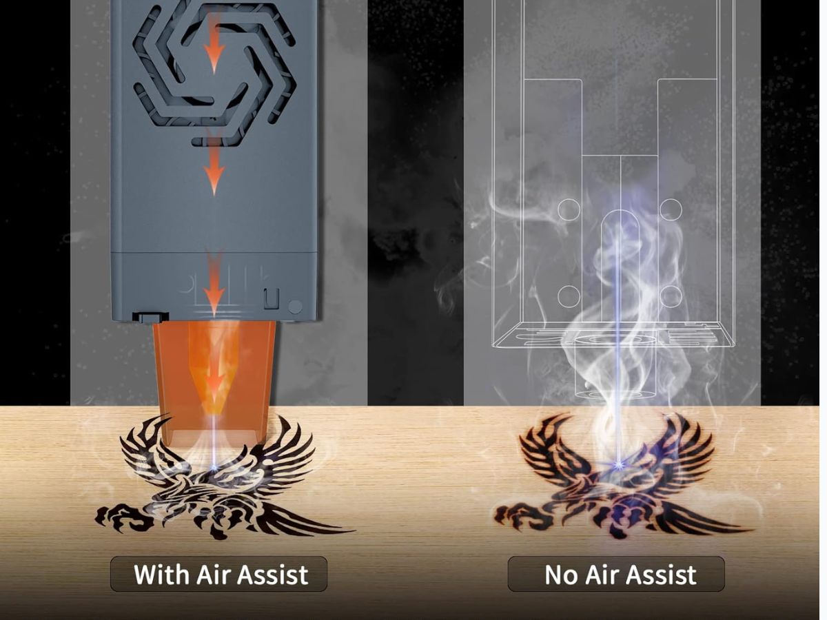 Ortur laser asistencia de aire en detalle