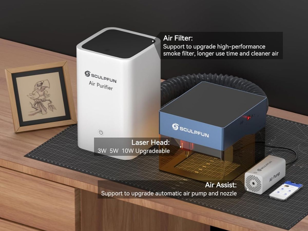 Sculpfun icube pro max en detalle