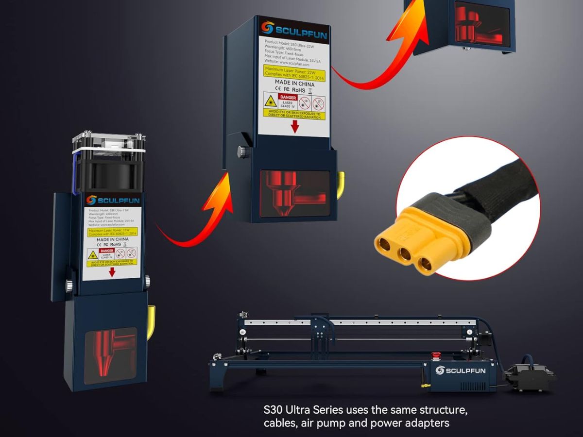 Sculpfun s30 ultra en detalle