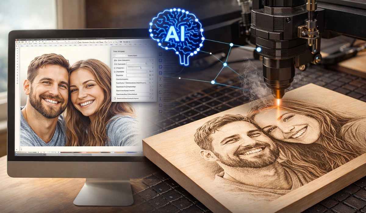De la IA al Láser: Cómo Vectorizar Diseños de Midjourney y DALL-E para Corte Limpio